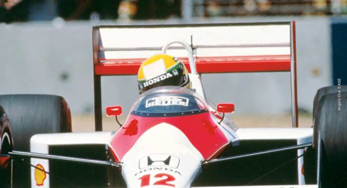 Ayrton Senna in Adelaide in 1988