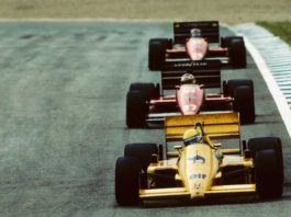 Ayrton Senna in Lotus in 1987