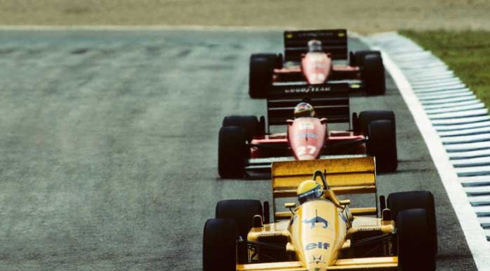 Ayrton Senna by Jim Shelley Ayrton Senna in Lotus in 1987