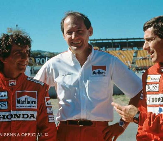 Ayrton Senna and Ron Dennis in 1988