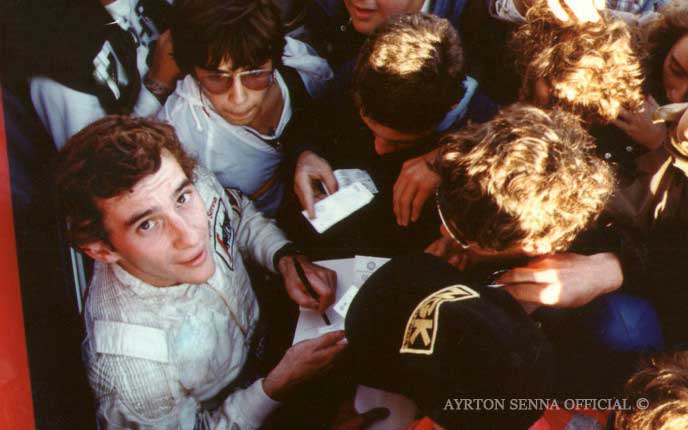 Rookie Ayrton Senna in 1984