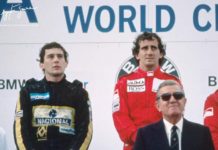 Austrian GP podium 1985
