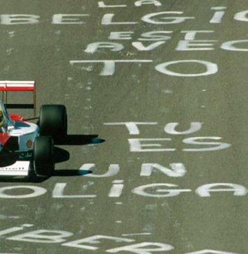 Ayrton Senna at SPA Francorchamps 1991