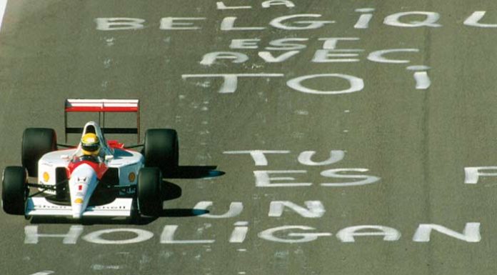 Ayrton Senna at SPA Francorchamps 1991