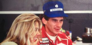 Ayrton Senna and his girlfriend