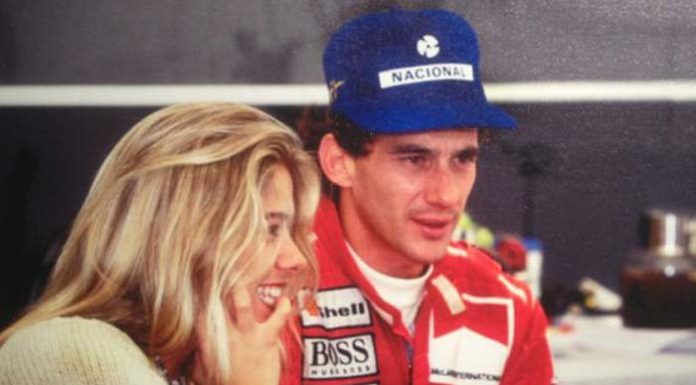 Ayrton Senna and his girlfriend