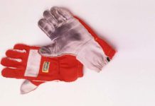 Ayrton Senna's racing gloves