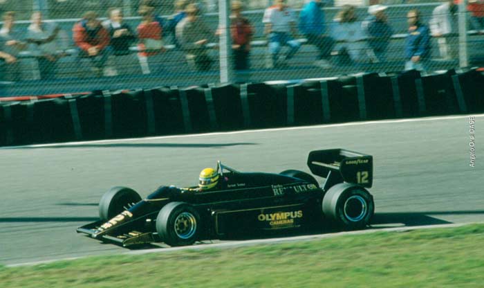 Ayrton Senna in Holland in 1985