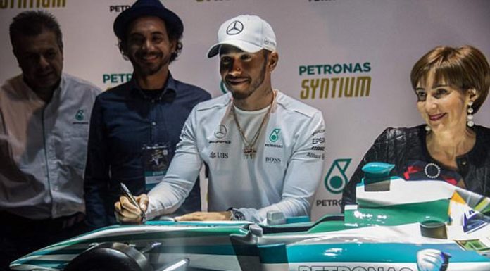 Lewis Hamilton in Brazil