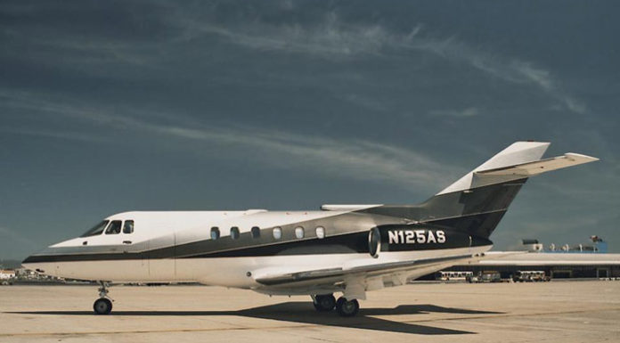 Senna's plane BA 125