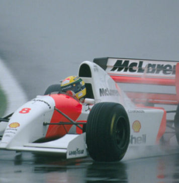 Ayrton Senna at Donington park in 1993
