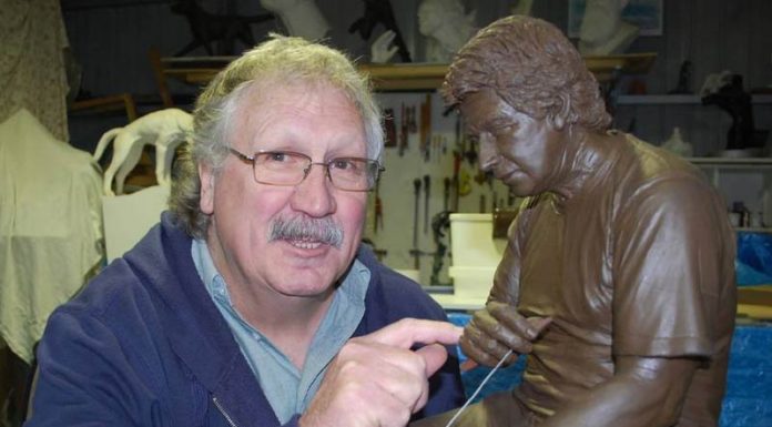 Ken Martin works on Senna project Ken Martin Sculptor