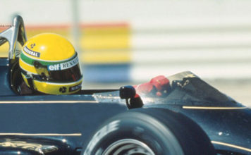 Flying colours of Ayrton SENNA Ayrton Senna-France 1985