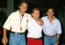 Ayrton Senna and Gerhard Berger