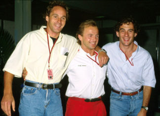 Ayrton Senna and Gerhard Berger