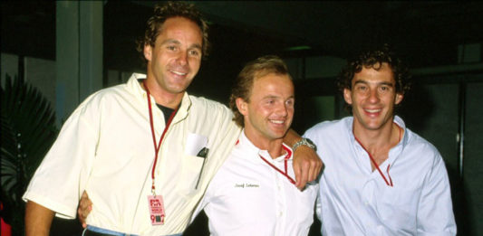 Ayrton Senna and Gerhard Berger