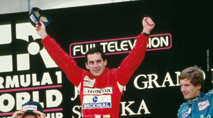 Remembering Ayrton Senna on his birthday Senna at Suzuka podium 88