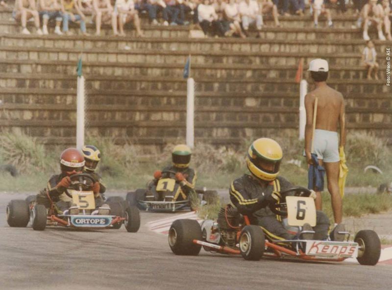Ayrton Senna in karting